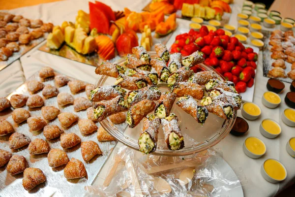 Catering Hochzeitsbuffet Für Veranstaltungen — Stockfoto