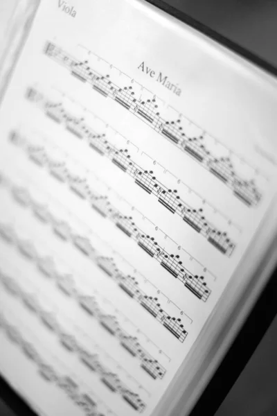 Notas Musicais Close — Fotografia de Stock