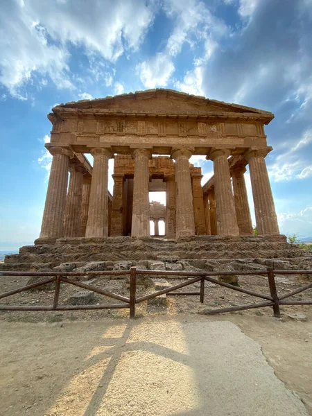 Tiro Cênico Ruínas Antigas Grécia — Fotografia de Stock