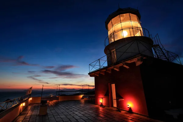 位于地中海沿岸的灯塔 — 图库照片