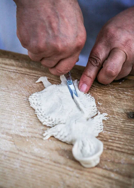 Fabricación Pastelería Tradicional Turca —  Fotos de Stock