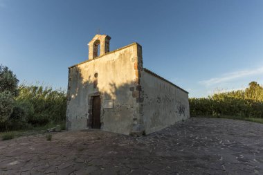 San Pietro 'nun dış Bizans Kilisesi - Giba (Sassari) - Sardunya