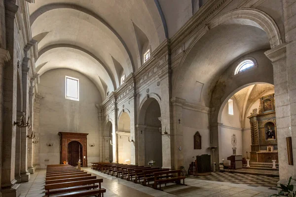 Interior Cathedral Sant Antonio Abate Italy — Stock Photo, Image