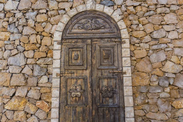 Wooden Door Old Building — Stock Photo, Image