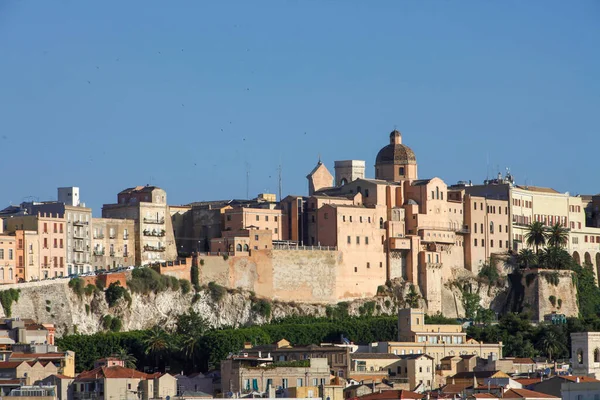 Vista General Del Distrito Del Castillo Cagliari Italia — Foto de Stock