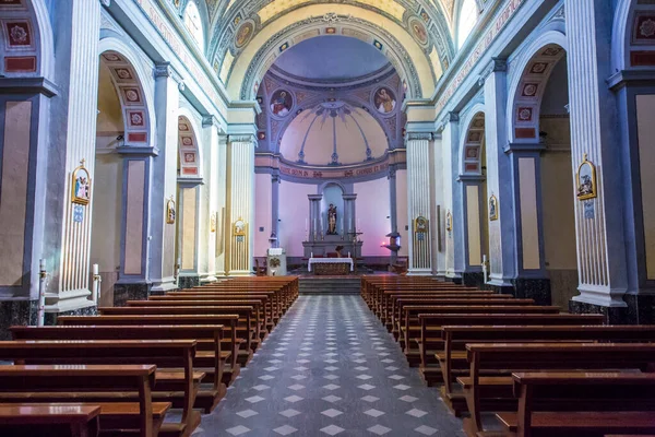Interiér Starého Kostela Chiesa San Giorgio Tresnuraghes Itálie — Stock fotografie