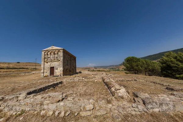 Romanische Kirche San Nicola Trullas Semestene Sassari Sardegna — Stockfoto