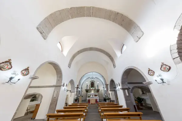 Det Inre Katedralen Sant Antonio Abate Italien — Stockfoto