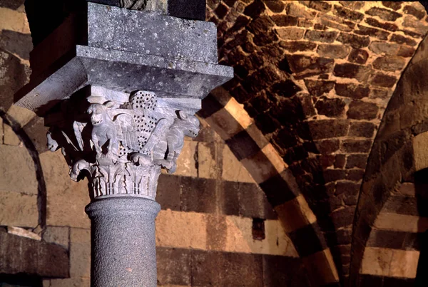 Detail Van Een Stenen Muur Basiliek Van Saccargia Codrongianus — Stockfoto