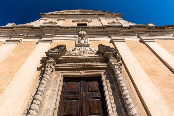 Fasáda Katedrály Sassari Věnované Mikuláši Románsko Gotická Renesance Barokní Architektonický — Stock fotografie
