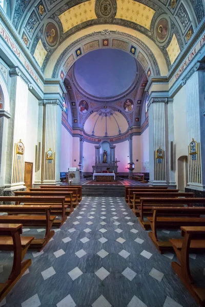 Interiören Den Gamla Kyrkan Chiesa San Giorgio Tresnuraghes Italien — Stockfoto