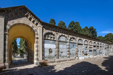 Bonaria Anıtsal Mezarlığı manzarası