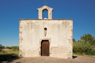San Pietro 'nun dış Bizans Kilisesi - Giba (Sassari) - Sardunya