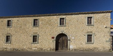 İspanya 'nın kuzeyindeki Burgos şehrindeki eski bir ev.