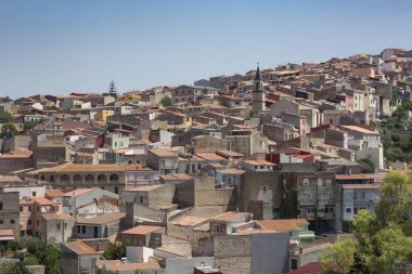 Sennori, İtalya 'nın panoramik manzarası