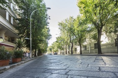 Monte Rosello 'da eski bir sokak.