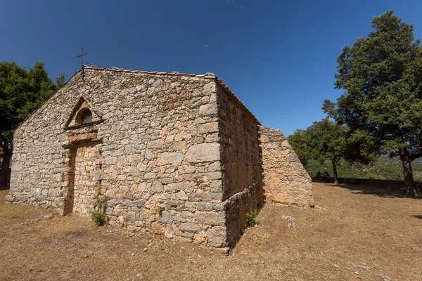 Church Center Small Country Town Sadali Sardinia Travel Attraction — Stock Photo, Image