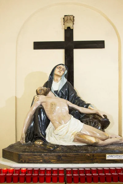 Staty Jungfru Maria Och Jesus — Stockfoto