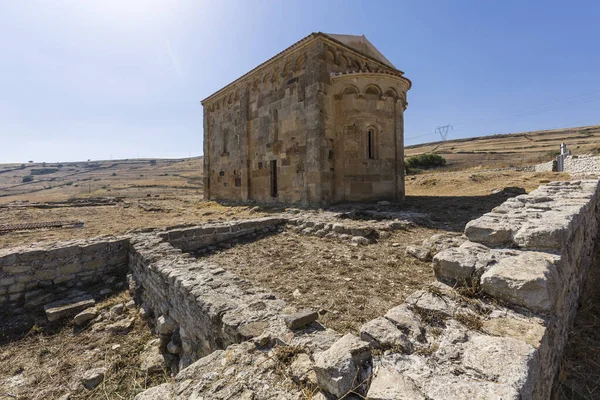Romanesque Church San Nicola Trullas Semestene Sassari Sardegna — Stock Photo, Image