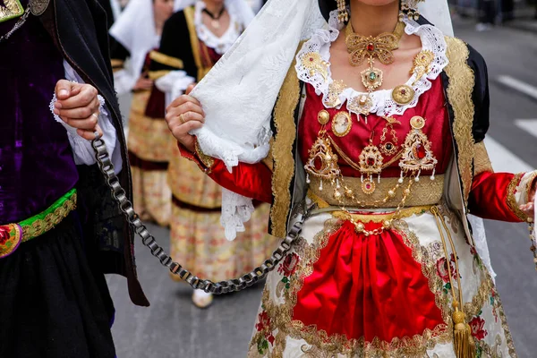 Tradicional Carnaval Del Pueblo Cerdeña —  Fotos de Stock