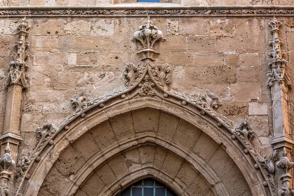 Fasaden Medeltida Byggnad — Stockfoto