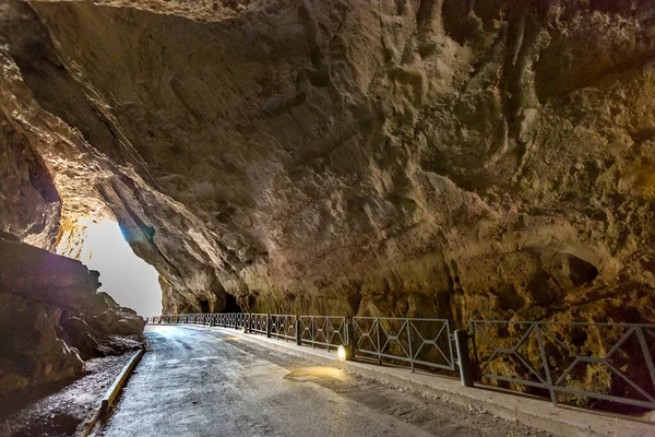Vakker Utsikt Tunnelen Fjellet – stockfoto