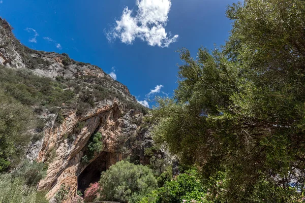 Die Höhle Der Antiken Stadt Der Altstadt Des Mittelmeeres — Stockfoto