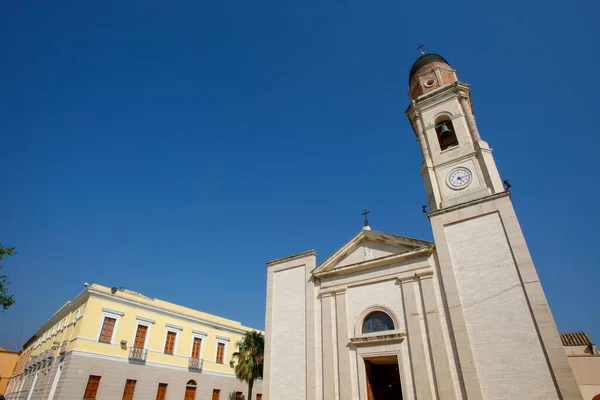 Starý Středomořský Kostel Sardinii Itálie Evropa — Stock fotografie