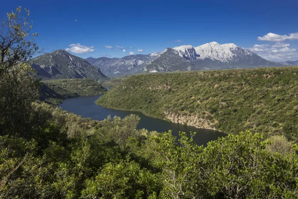 Lake Cedrino Dorgali Sardinia Beatiful View — Stock Photo, Image