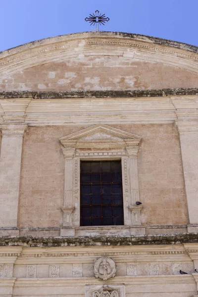 Façade Cathédrale Sassari Dédiée Saint Nicolas Romane Renaissance Gothique Style — Photo