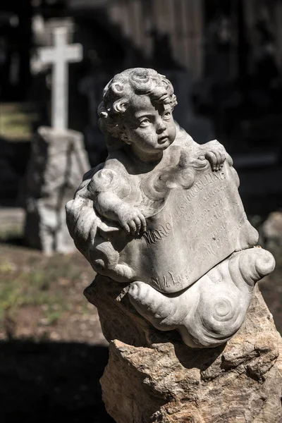 Lapsipatsas Bonarian Muistomerkin Hautausmaalla — kuvapankkivalokuva