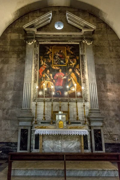 Beautfiul Interior Iglesia Chiesa San Giuseppe Sassari Italia —  Fotos de Stock