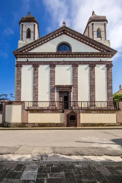 Piękny Stary Kościół Chiesa San Giorgio Tresnuraghes Włochy — Zdjęcie stockowe