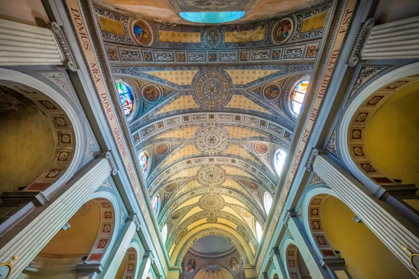 Interior Antiga Igreja Chiesa San Giorgio Tresnuraghes Itália — Fotografia de Stock