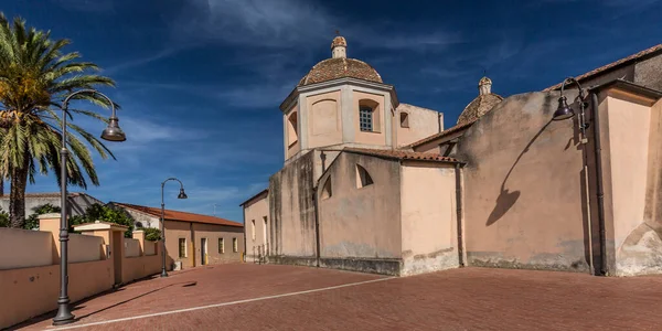 Schöne Architektur Der Kirche Saint Salvator Serdiana Italien — Stockfoto