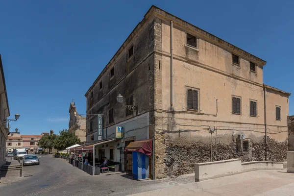 Street Buildings Old Mediterranean Town Sardinia Italy Europe — Stock Photo, Image