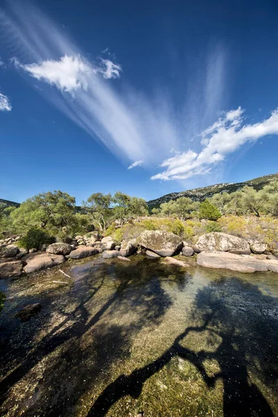 Lake Piscinas Baunei Golgo Sardinia Italië — Stockfoto