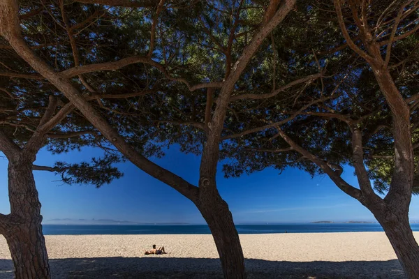 Arutas Beach Sinis Peninsula Cabras Oristano Sardinia Italy Europe — Stock Photo, Image
