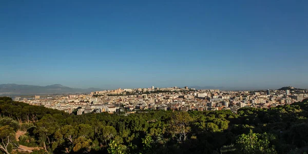 Vista Aérea Cidade Cagliari — Fotografia de Stock