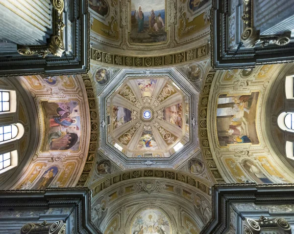 Het Plafond Van Het Interieur Van Kathedraal Stad Rome Italië — Stockfoto