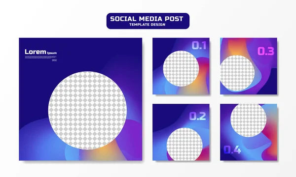 Modern Social Media Post Template — Image vectorielle