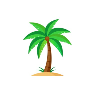 Coconut tree design illustration