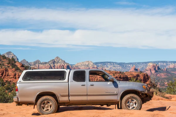 stock image Toyota Tundra Off Road in the Desert in Arizon