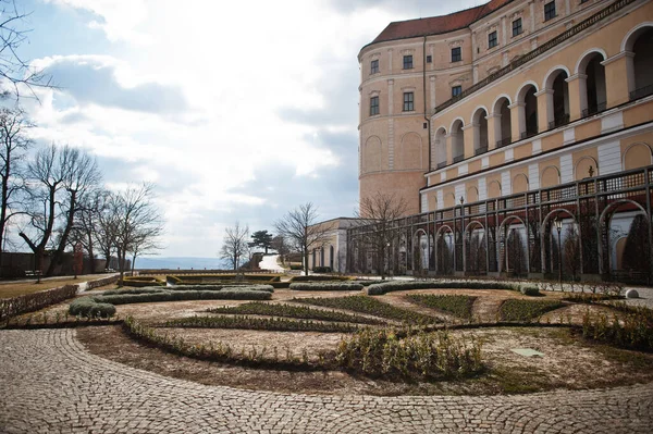 Blick Auf Den Historischen Mikulov Burggarten Mähren Südmährische Region Der — Stockfoto