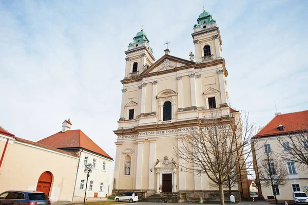 Kostel Nanebevzetí Panny Marie Valtice Česká Republika — Stock fotografie