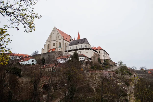 Staden Znojmo Regionen Sydmähren Tjeckien Utsikt Över Slottet — Stockfoto