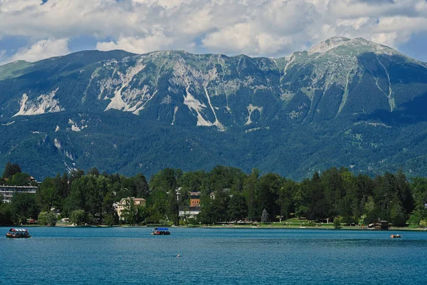 Вид Гарне Блад Лейк Словенія — стокове фото