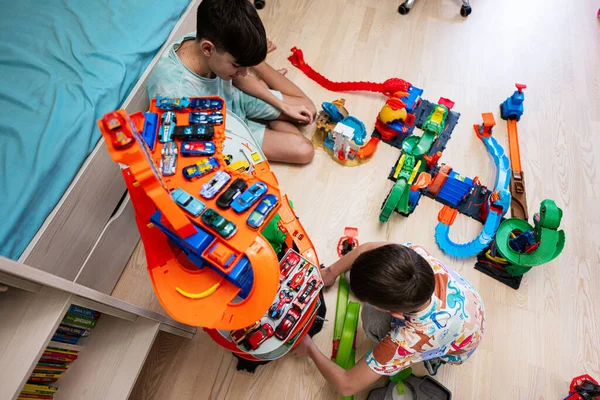 Kyiv Ukraine March 2023 Kids Play Collection Colorful Toy Cars — Stock Photo, Image