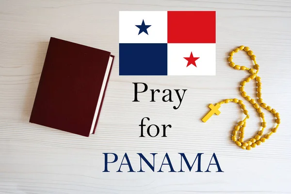 Молись Панаму Розарій Біблійна Історія — стокове фото
