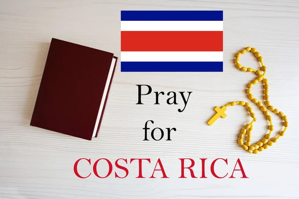 Молись Коста Рику Розарій Біблійна Історія — стокове фото